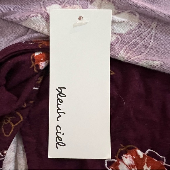 Bleuh Ciel Burgundy Hi Low Dress Size Medium NWT - Picture 9 of 10